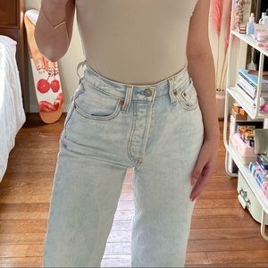 Levi’s Ribcage Straight Jean in Lose Your Marbles Wash